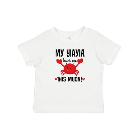 

Inktastic My YiaYia Loves Me Grandson Gift Baby Boy or Baby Girl T-Shirt