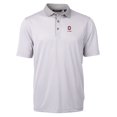 thumbnail image 2 of Men's Cutter & Buck  Gray Ohio State Buckeyes Alumni Logo Virtue Eco Pique Micro Stripe Recycled Polo, 2 of 3