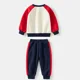 thumbnail image 5 of New Spring Autumn Children Clothes Set Color Patchwork Kids Boys Two-Piece Sets Children Boy Casual Tracksuit Outfits Tops Pants, 5 of 6