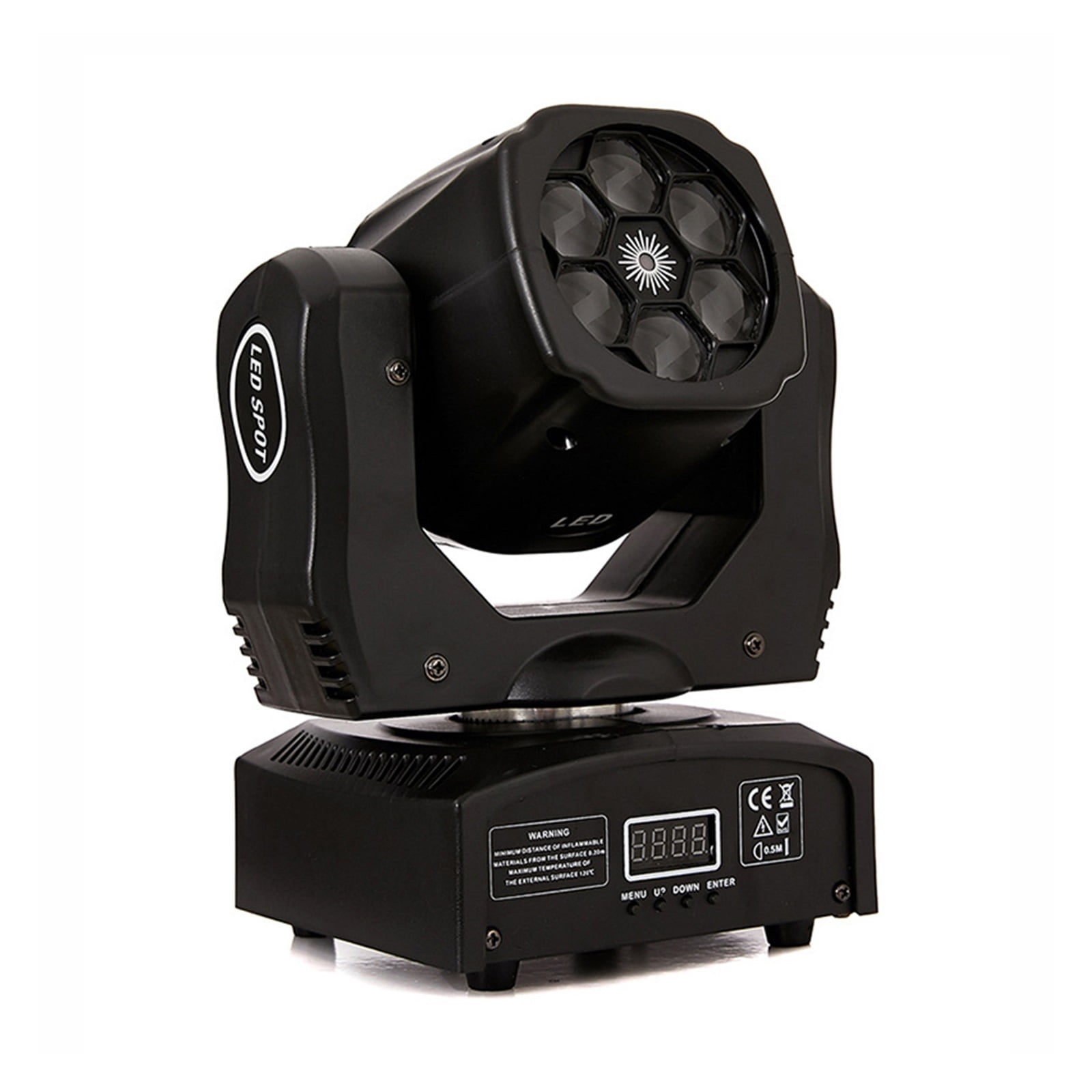 6x12W LED Mini Bee Eyes 4 In 1 Moving Head Beam Light DMX512 Stage Effect Lighting Suitable For DJ Disco Party Club Bar ,Easy to Install