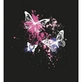 thumbnail image 2 of Celestial Tropics Butterfly Adult Black Long Sleeve Hoodie-Medium, 2 of 3