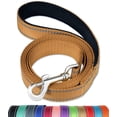 thumbnail image 1 of FunTags 4FT Reflective Dog Leash with Soft Padded Handle for Training,Walking Lead for Medium & Small Dogs,3/4 Inch Wide,Khaki, 1 of 7