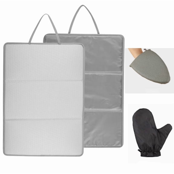3PCS High Temperature Ironing Mat Portable Foldable Ironing Board Set