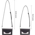 thumbnail image 3 of WEBEEDY Genuine Leather Shoulder Strap with Alloy Swivel Clasps for Bag Straps Replacement Accessories Black 102x1.8x0.3cm Clasp: 48x26x7mm, 3 of 7