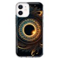 thumbnail image 1 of MUNDAZE Apple iPhone 12 Shockproof Clear Hybrid Protective Phone Case Mandala Geometry Abstract Eclipse Pattern Cover, 1 of 6