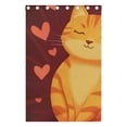 thumbnail image 4 of Cartoon Orange Cat Blackout Curtains for Living Room Bedroom 55W x 72/84L Insulated Window Drapes 2 Panels, 4 of 6
