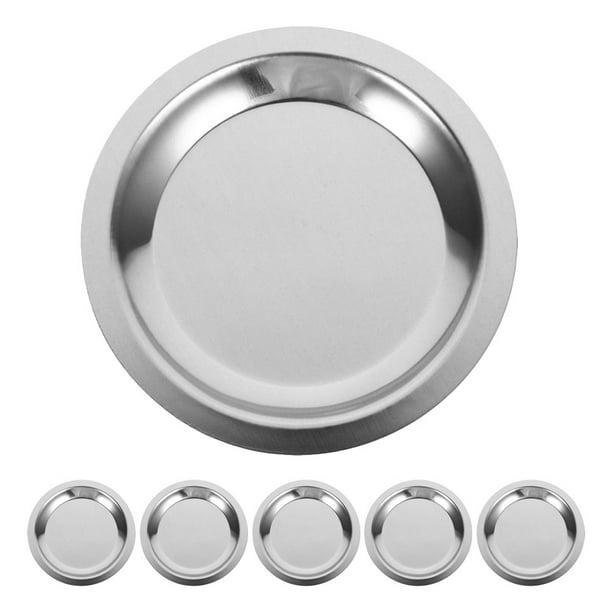 6 piezas Botella de vino Coaster de acero inoxidable Cojín de vinos anti-escala Mesa de comedor de vinosas