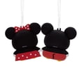 thumbnail image 2 of Adornos navideños Hallmark Better Together Disney Mickey y Minnie, juego de 2, 2 of 6