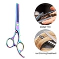 thumbnail image 4 of Tijeras para entresacar el cabello, tijeras de peluquería para texturizar, uso profesional/doméstico, 4 of 5