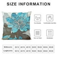 thumbnail image 5 of Nawypu Brown Blue Decorative Throw Pillow Covers Pillow Covers for Couch Living Room Bedroom Outdoor,Modern Sofa Throw Pillow Cover,Farmhouse Geometric Floral Square Pillow Case,, 5 of 5