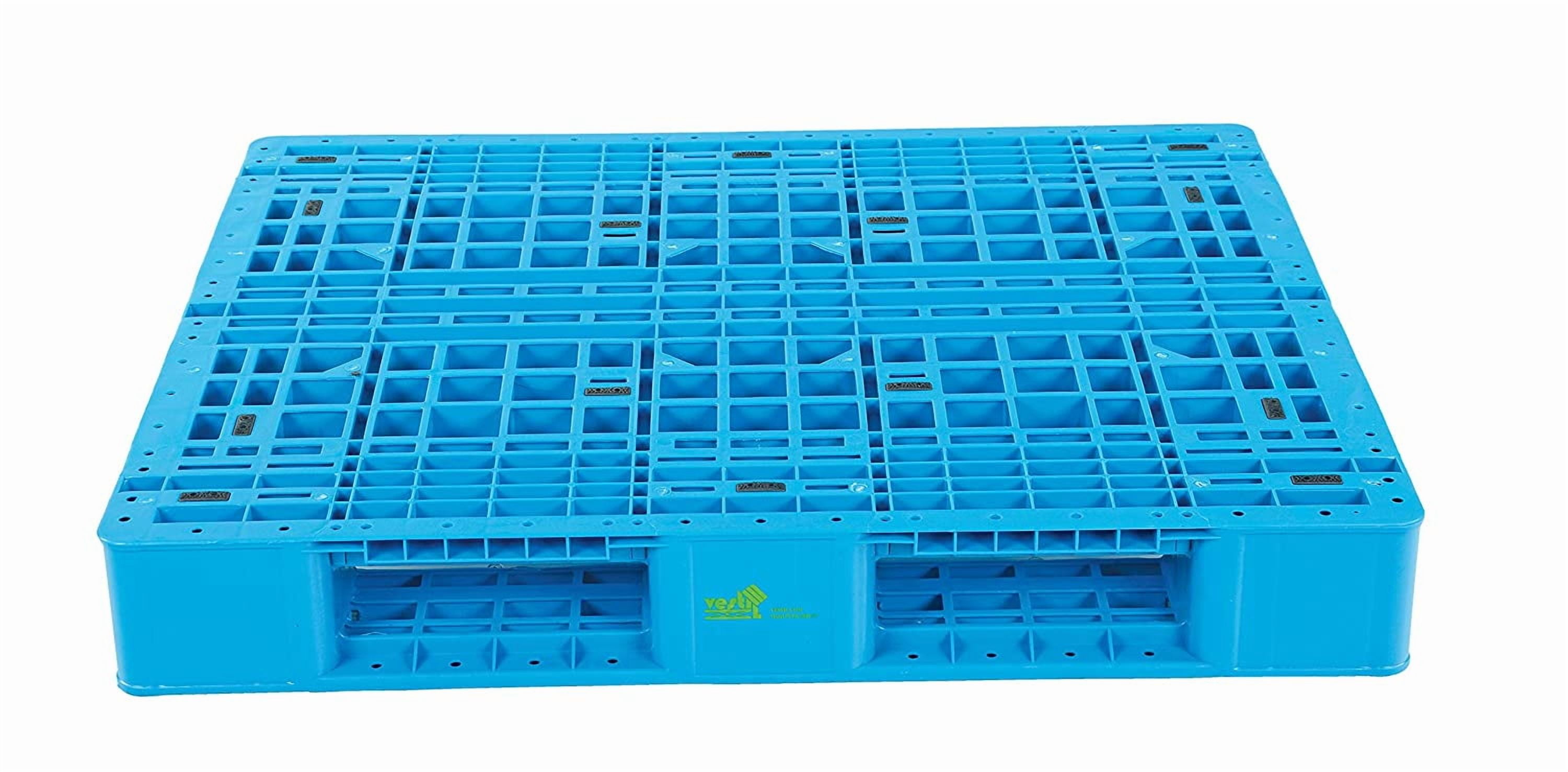 VESTIL PLPR-4840-ST Rackable Blue Plastic Pallet