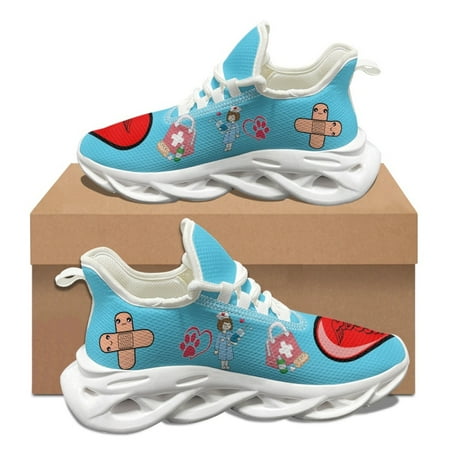 

Nurse Medical Device Pattern Unisex Autumn Winter Vulcanized Shoes Shock Absorption Non-slip Sneakers Classic Walking Footwear