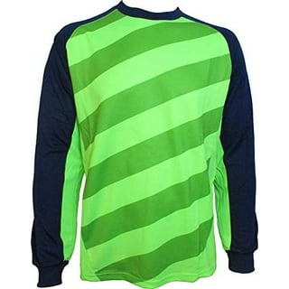 inhzoy Kids Youth Padded Goalkeeper Jersey Football Long Sleeve Goalie  Shirts Mint Green&Pink 14-15