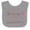 Heather and White, variant on Inktastic Future Cheerleader Girls Cute Girls Baby Bib