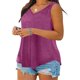 thumbnail image 5 of Craaazy Women's Relaxed Fit Plus Size V Neck Tank Top, Solid Color Sleeveless Loose Top, Comfy Casual Cami for Summer Gifts, 5 of 8