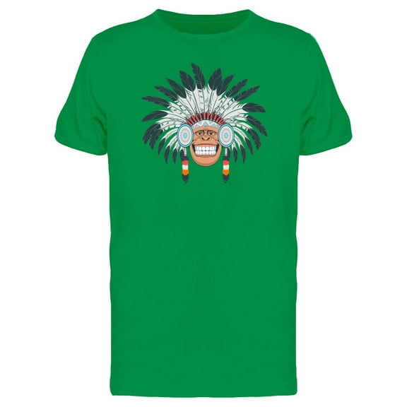 Chimpanzee With Headdress Tee Men's -Image by Shutterstock