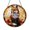 Acrylic 3.5 Inch, variant on Fox in Autumn Colors Suncatcher, Faux Glass Inspired Woodland Decor for Rustic and Warm Home Accents