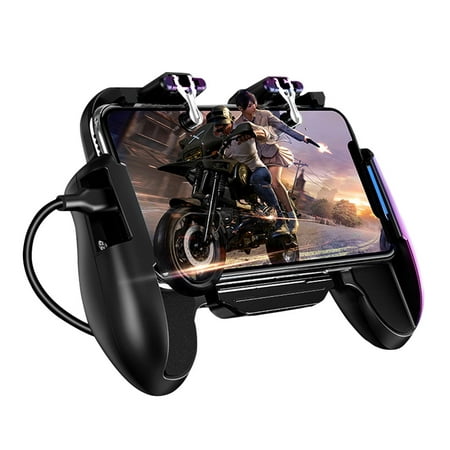 For PUBG Mobile Game Controller Gamepad Trigger Aim Button L1R1 Shooter Joystick For IPhone Android Phone with Cooler Cooling (Best Motion Games For Iphone)
