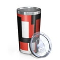 thumbnail image 2 of Red and Black Modern Art Geometric 10oz Tumblers Stainless Steel Tumbler with Lid and Straw,Vacuum Insulated Double Wall Travel Tumbler Cups with Cleaning Brush for Coffee, Tea, 2 of 4