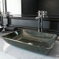 thumbnail image 2 of VIGO Donatello Artistic Onyx Gray Glass 18 in. L x 13 in. W x 4 in. H Rectangular Vessel Bathroom Sink, 2 of 7