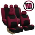 thumbnail image 1 of Car Seat Cover Full Set with Steering Wheel, Belt, & Head Rest Covers 11 Colors, 1 of 7