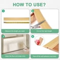 thumbnail image 4 of Tira de transición de piso, tira de transición de puerta de 6.56 pies, altura de cubierta de piso dentro de 4/5 pulgadas [grano de madera cruda], 4 of 6