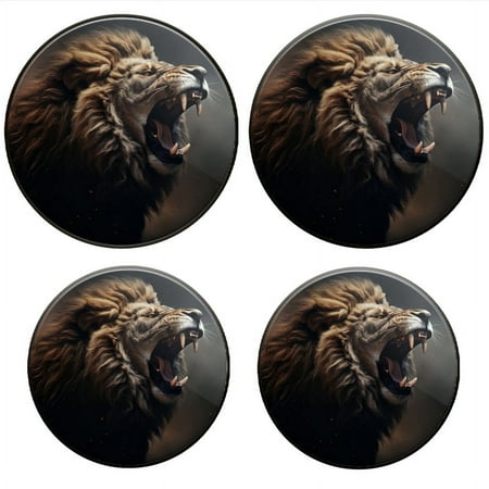 

BaHomeck Electric Stove Burner Covers Set of 4 Round Metal Gas Stove Burner Covers 8 Inch and 10 Inch Kitchen Decor Majestic Lion Roaring In The Midst Of Epic Battle
