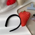 thumbnail image 3 of vlrwzc Simulated Food Hair Hoop Funny Kawaii Fruit Vegetable Headwear Novelty Strawberry Fancy Dress Hair Bands for Halloween Party, 3 of 7