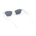 thumbnail image 4 of Womens Mod Thick Plastic Cat Eye Oversized Fashion Sunglasses White - Black, 4 of 4