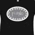 thumbnail image 4 of Inktastic Piano Keys Oval Boys or Girls Toddler T-Shirt, 4 of 5