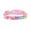 Pink, variant on Colorful Rainbow Rhinestone Microfiber Pet Collar, Quick Release Safety Breakaway Buckle With Small Bell, Adjustable Size XS/S Bling Collar For Kittens Small Puppies Cat Pet Gift