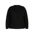 thumbnail image 3 of Terra & Sky Women's Plus Size Funnel Neck Sweater, Midweight, Sizes 0X-5X, 3 of 6