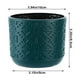 thumbnail image 3 of Elegante jarrón esmaltado para decoración de sala de estar, mueble de plástico para arreglos florales, utensilio moderno para flores secas, elegante soporte para florero, decoración para el, 3 of 7
