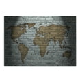 thumbnail image 1 of Wanderlust Cutting Board, World Map on Old Brick Wall Countries Continents Aged Vintage Rough, Decorative Tempered Glass Cutting and Serving Board, Small Size, Pale Grey Pale Brown, by Ambesonne, 1 of 1
