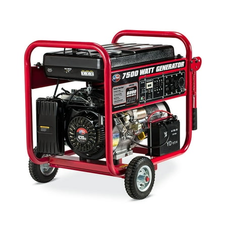 All Power 7500 Watt Generator with Electric Start, 7500W Gas Portable Generator for Home Use Emergency Power Backup, RV Standby, Storm Hurricane Damage Restoration Power Backup,