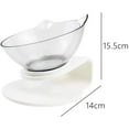 thumbnail image 4 of Elevated Feeder for Cats &amp; Small Dogs, Versatile Use Beyond Feeding, Anti Vomiting Design Ensures Comfortable Eating Posture, High-Quality Clear PC Resin Resistant to Heat, 4 of 8