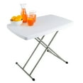 thumbnail image 7 of Everyday Home Adjustable Folding Table for Camping, Cards and Crafts, White, 7 of 7