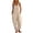 Beige, variant on Oversized Linen Overalls for Women Sleeveless Suspender Jumpsuit Wide Leg Cuffed Pants with Pockets Casual Streetwear Jumpsuits for Women Going out S