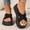 Black, variant on KEVCHE Crisscross Slide Sandals for Women, Open-Toe Platform Slip-On Slippers, Casual Summer Beach Shoes for Vacation and Daily Wear