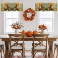 thumbnail image 5 of Kitchen Cafe Valance Curtain for Small Windows,Cute Dwarf with Red Mushroom on Grass Rod Pocket Short Valances,42x12in, 5 of 9
