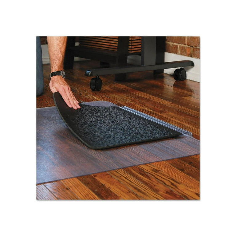 Sit or Stand Mat for Carpet or Hard Floors, 36 x 53 with Lip, Clear/Black Sit or Stand Mat for Carpet or Hard Floors, 36 x 53 with Lip, Clear/Black