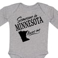 thumbnail image 4 of Inktastic Someone in Minnesota Loves Me Boys or Girls Long Sleeve Baby Bodysuit, 4 of 5