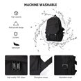 thumbnail image 4 of Mochila escolar coowoz impermeable ligera negra 20L, 4 of 7