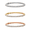 Mixed, variant on Pack of 3 - Olivia 18k White Gold Plated Tennis Bracelet with Simulated Diamond Crystals