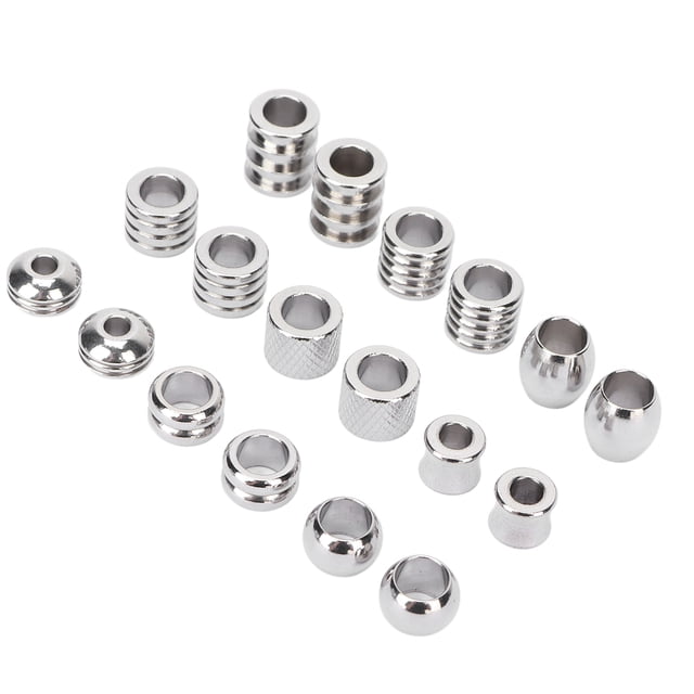Perles de Cheveux Viking, Longue Durée de Vie Perles Rune Bord Brillant Conception Simple pour DIY Projet pour Pendentif pour Bracelet