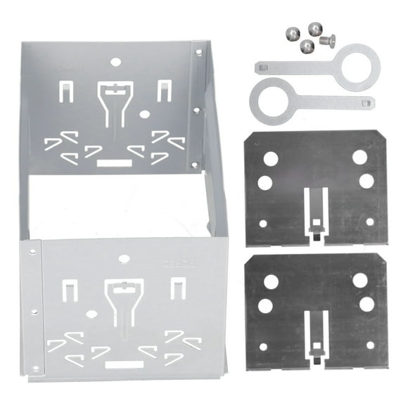 Tbest Car Fascias Audio Panel 2 Din Universal Frame Aluminum Alloy Stereo Audio Installation Fascia Fit For B5/MK3/MK4 Car