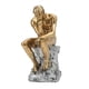 thumbnail image 1 of Estatua del pensador Estilo retro Líneas energéticas Estable Antideslizante Durable Resina Estatua del hombre pensante para el dormitorio de la oficina en casa, 1 of 12