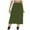 Army Green, variant on Uniform Skirts for Women Women's Spring And Summer A Line Skirts for Women Denim Work Dress Pocket Crochet Cover Up Mini Skirt Skirt Casual Mid-length Skirt Khaki S