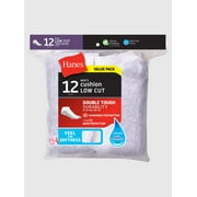 Hanes Mens FreshIQ Low Cut Cushion Socks, 12 Pack