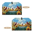 thumbnail image 4 of TSOVTHRID Cardinal Sunflower Butterfly Print Microwave Oven Dust Cover with Handle Microwave Oven Grill Cover Protector Universal Reusable Decor Accessories for Kitchen, 20.9"W x 15.7"D x 12.4"H, L, 4 of 7